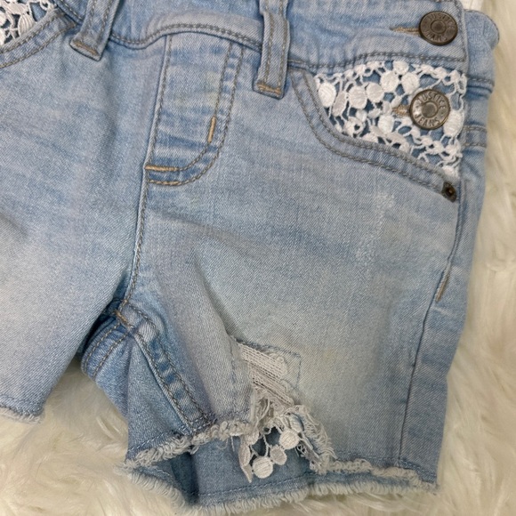 Justice Light Blue Denim Short Overalls - Picture 5 of 8